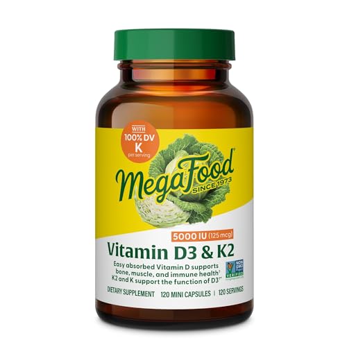 MegaFood Vitamin D3 5000 IU + K2