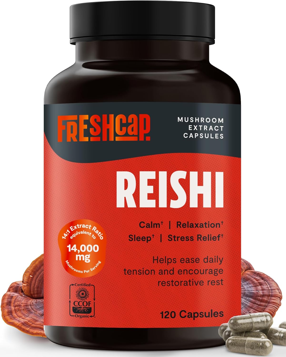 FreshCap Reishi 14,000mg