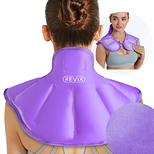 REVIX Shoulder Ice Pack Reusable Large Neck Shoulder Ice Pack Wrap