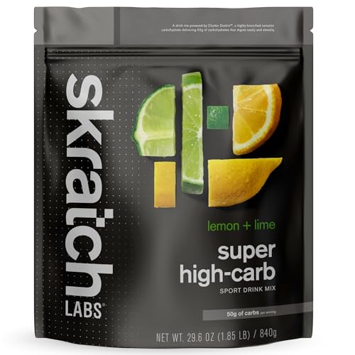 Skratch Labs Super High-Carb Hydration Powder | Carbohydrate Powder with Cluster Dextrin and Electrolytes | Endurance Energy Drink | Lemon - Lime (840 Grams) | Non-GMO, Gluten Free, Vegan, Kosher