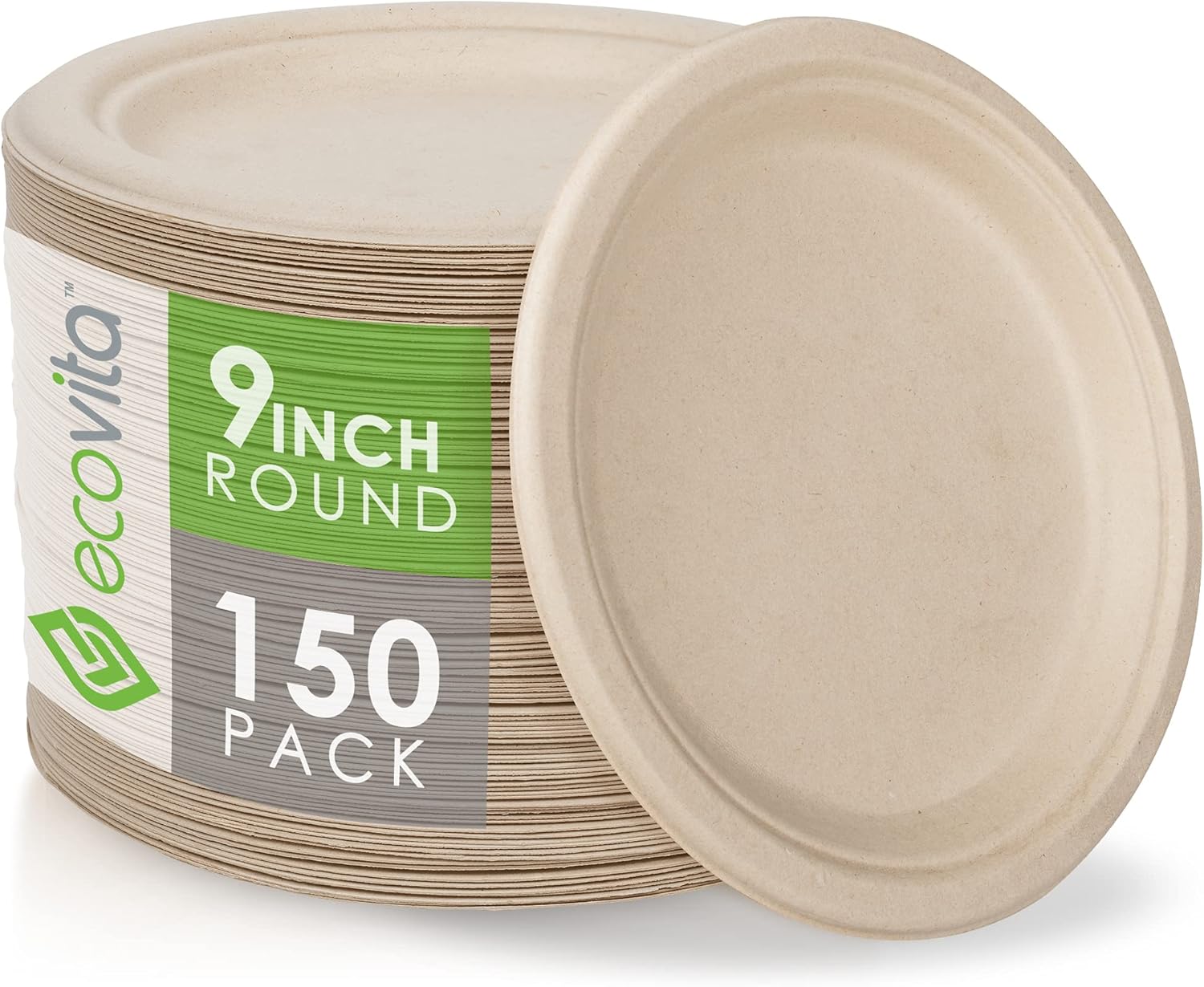 Ecovita 100% Compostable 9" Plates