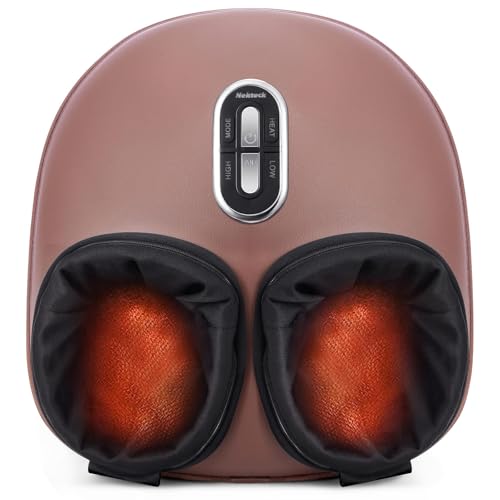 Nekteck Shiatsu Foot Massager Machine with Soothing Heat, FSA Eligible Air Compression Deep Kneading Therapy, Improve Blood Circulation and Foot Wellness, Relax for Home Office Use, HSA Eligible
