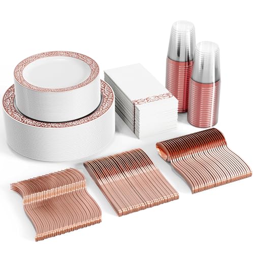 FOCUSLINE Rose Gold Dinnerware Set