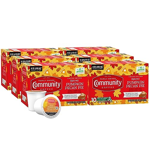 Community Coffee Spiced Pumpkin Pecan Pie