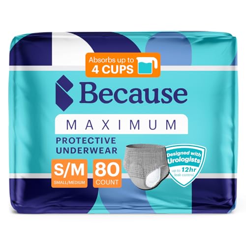 Because Maximum Incontinence Underwear (S/M, 80)