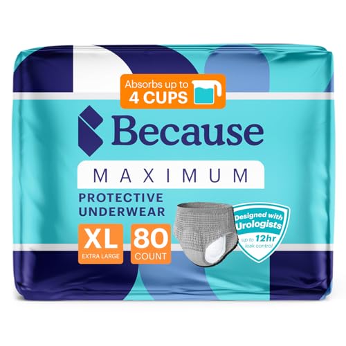 Because Maximum Incontinence Underwear (XL, 80)