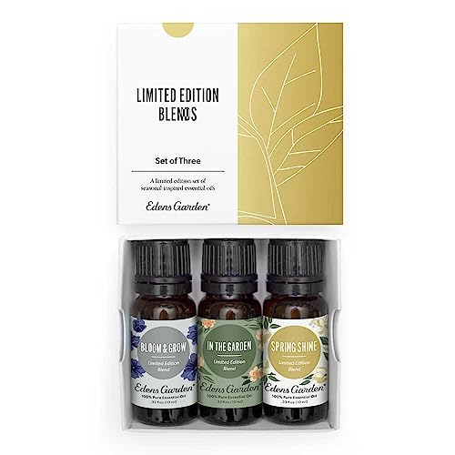 Edens Garden Spring Essential Oils 3 Set  100% Therapeutic Grade, Fragrance Oil-Free & Undiluted Aromatherapy Blends for Relaxation, Diffusers & Home  Natural Gift for Wellness, 10 ml/ 3 Pack