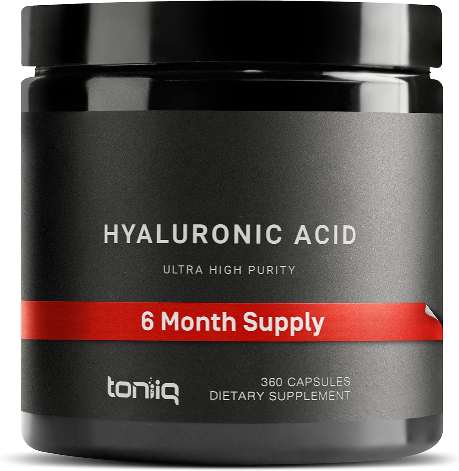 Hyaluronic Acid Supplements  Lab Tested 95% Ultra High Purity  Fermented and Bioavailable with Vitamin C  Third Party Lab Tested  360 Capsules