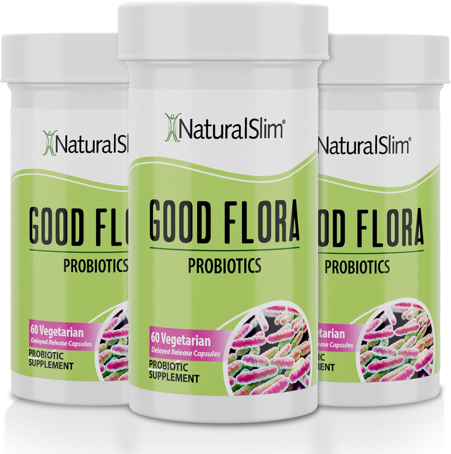 Probiotic Nutritional Supplements Gentle Formula Pro Biotics for Gut Health, Digestive Health, Immune Support, & De-Bloating for Women & Men, 7 Powerful Probiotic Strains, 60 Vegetarian Capsules 3 Pk