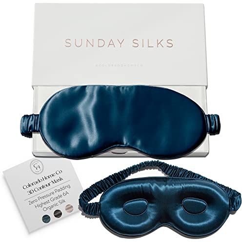 SUNDAYSILKSTM 3D Contoured Silk Sleep Mask