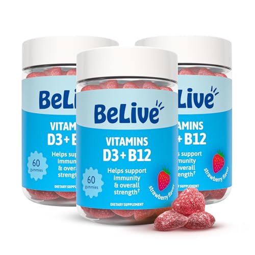 BeLive Vitamin D3 + B12 Gummies