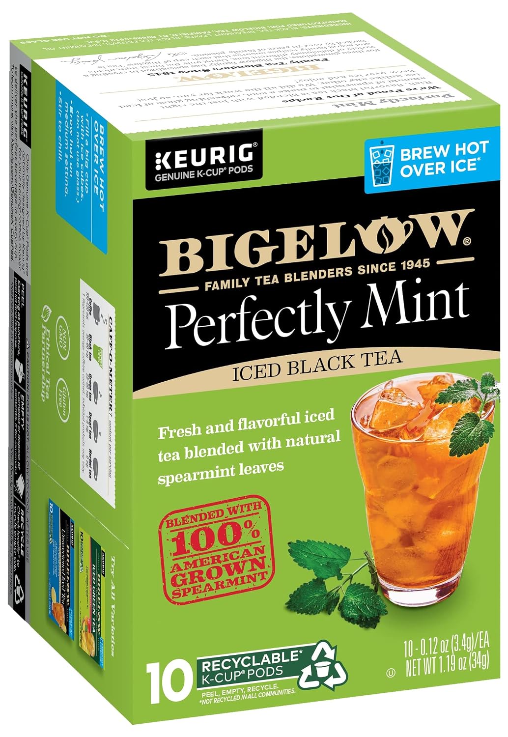Bigelow Perfectly Mint Iced Black Tea