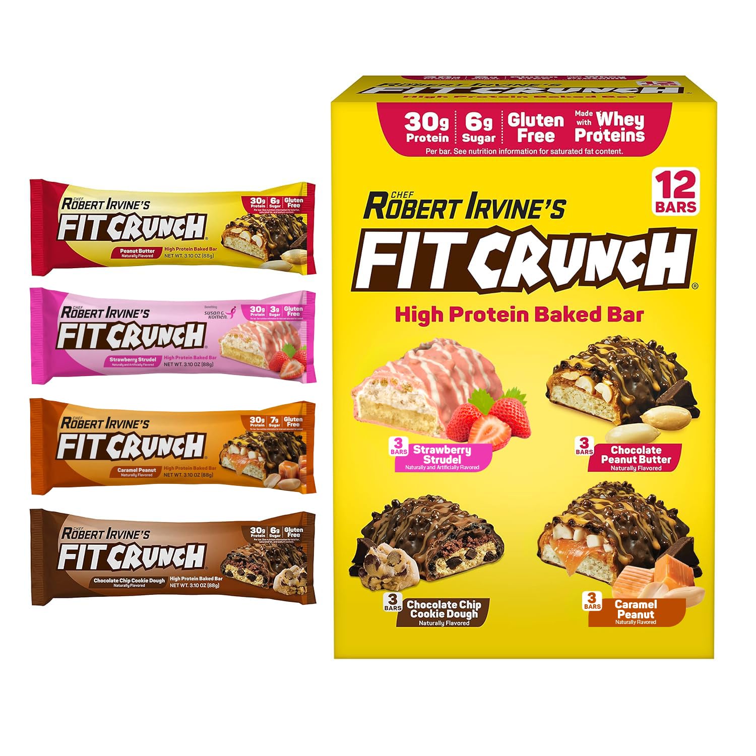 FITCRUNCH Full Size Protein Bars