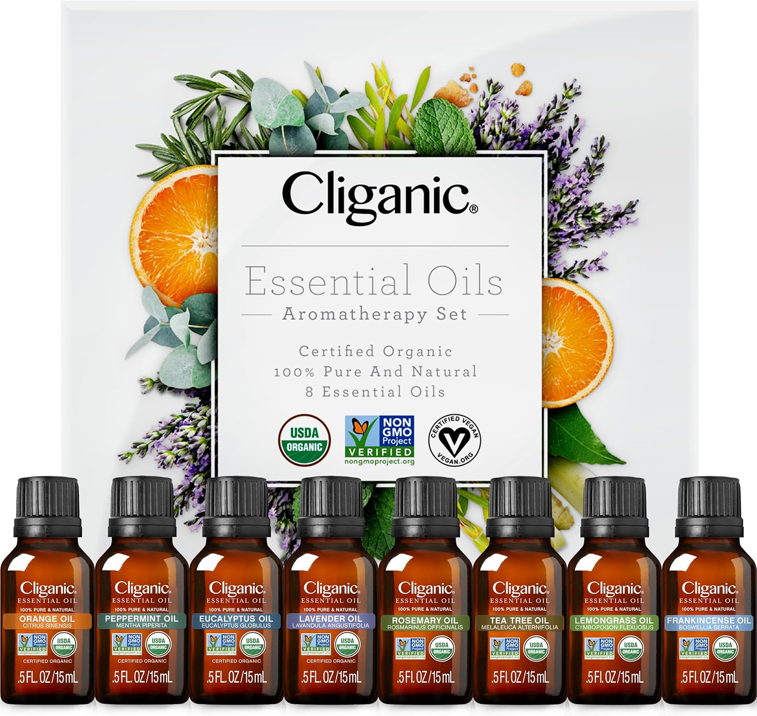 Cliganic Organic Aromatherapy Set