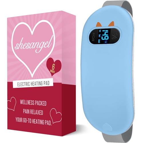 shesangel Cordless Heating Pad (Blue)