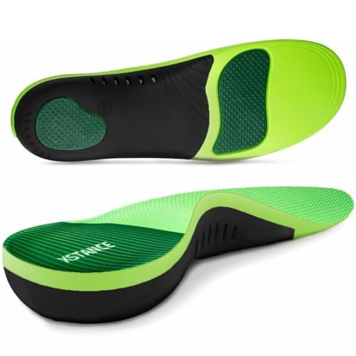 Insoles 2.0 for Men & Women  Plantar Fasciitis, Heel Pain, Flat Feet & Overpronation | Heavy-Duty Arch Support for Standing All Day | Built for 200+ lbs | Womens 5-6.5