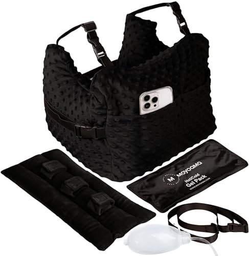 MOYOAMA Post Mastectomy Pillow 4 Pcs Protective Kit incl 1 Gel Pack, Seatbelt Cushion, Shower Lan- Breast Surgery Must Haves,Breast Reduction Recovery Supplies, Breast Augmentation,Post Op Essentials