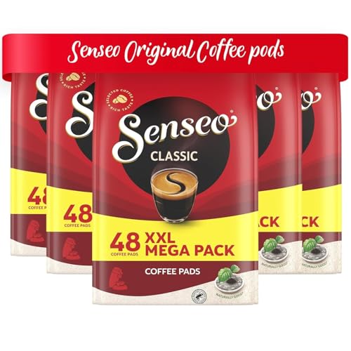 Senseo Classic Medium Roast Coffee Pods  240 Count (5 Packs)  Smooth & Balanced Flavor with Rich Crema  Compatible with Senseo & PeleCom Machines  Single-Serve Coffee Pads for Fresh, Aromatic Brew