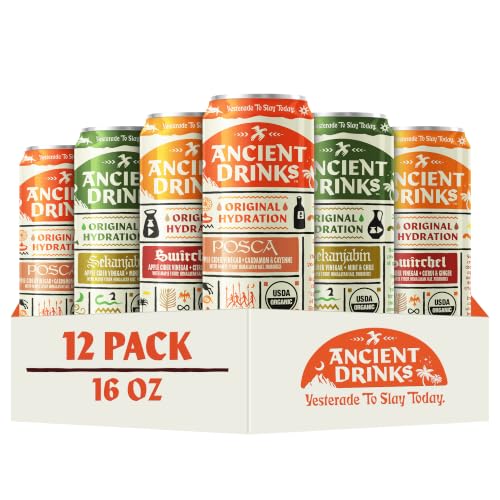 ANCIENT DRINKS Apple Cider Vinegar Beverage (Mixed Pack)