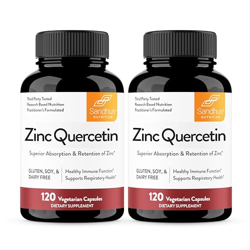 Sandhu's Zinc Quercetin 120 Veg Capsules