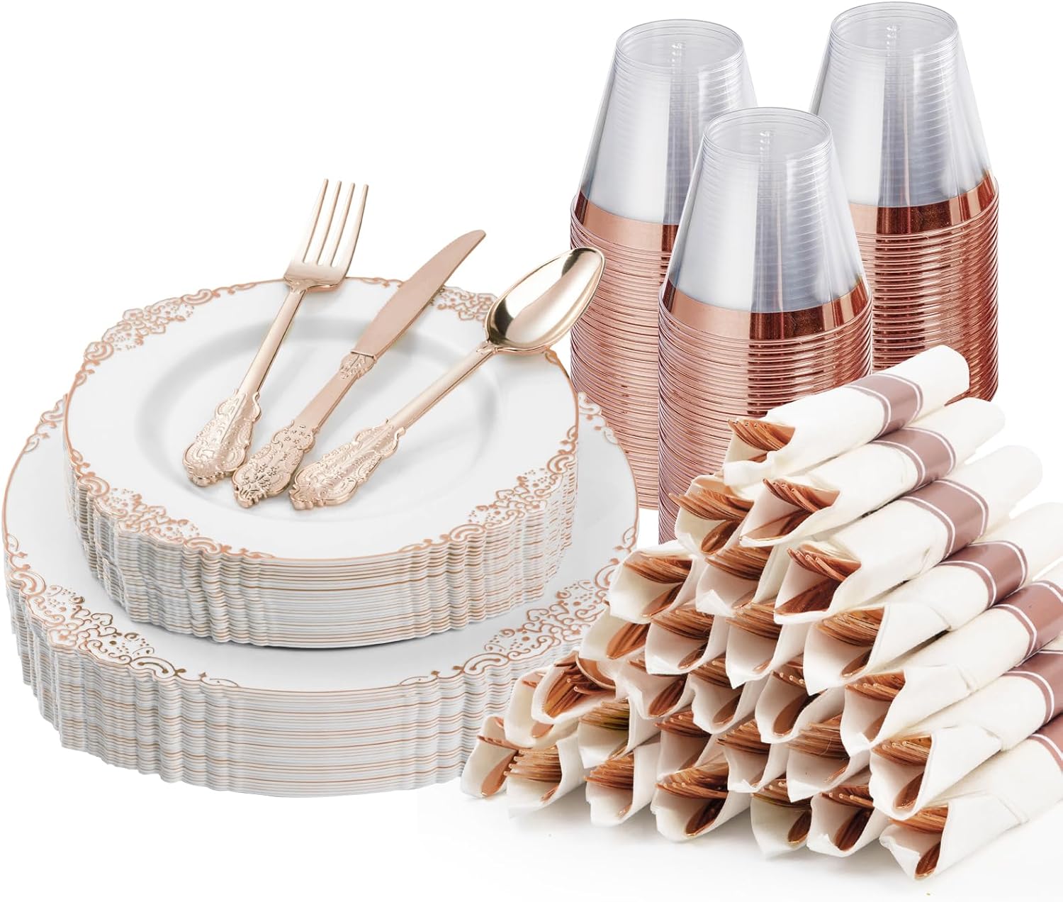 Bestluck 175PCS Rose Gold
