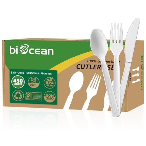 biocean 450 Counts Compostable Utensils Set