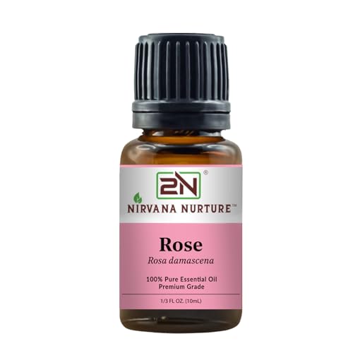 Rose Essential Oil 100% Pure Premium Therapeutic Grade, Undiluted - Aromatherapy Diffuser for Calm and Relaxation, Skin Care, Hair Care