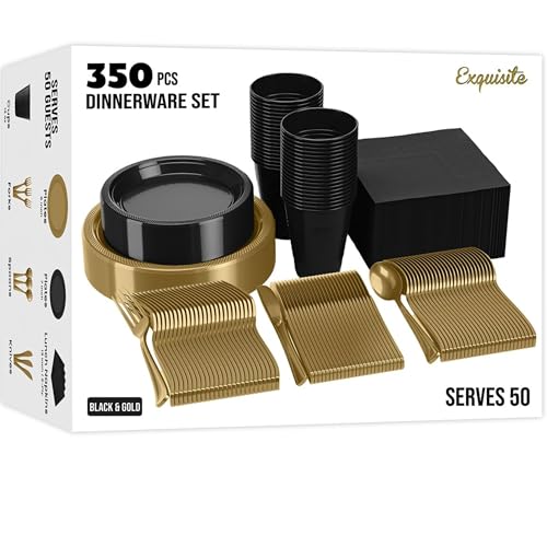 Exquisite Black & Gold Set