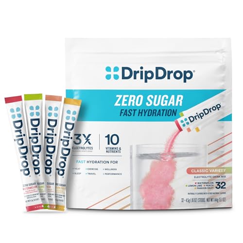DripDrop Sugar Free Hydration Packets - Zero Classic