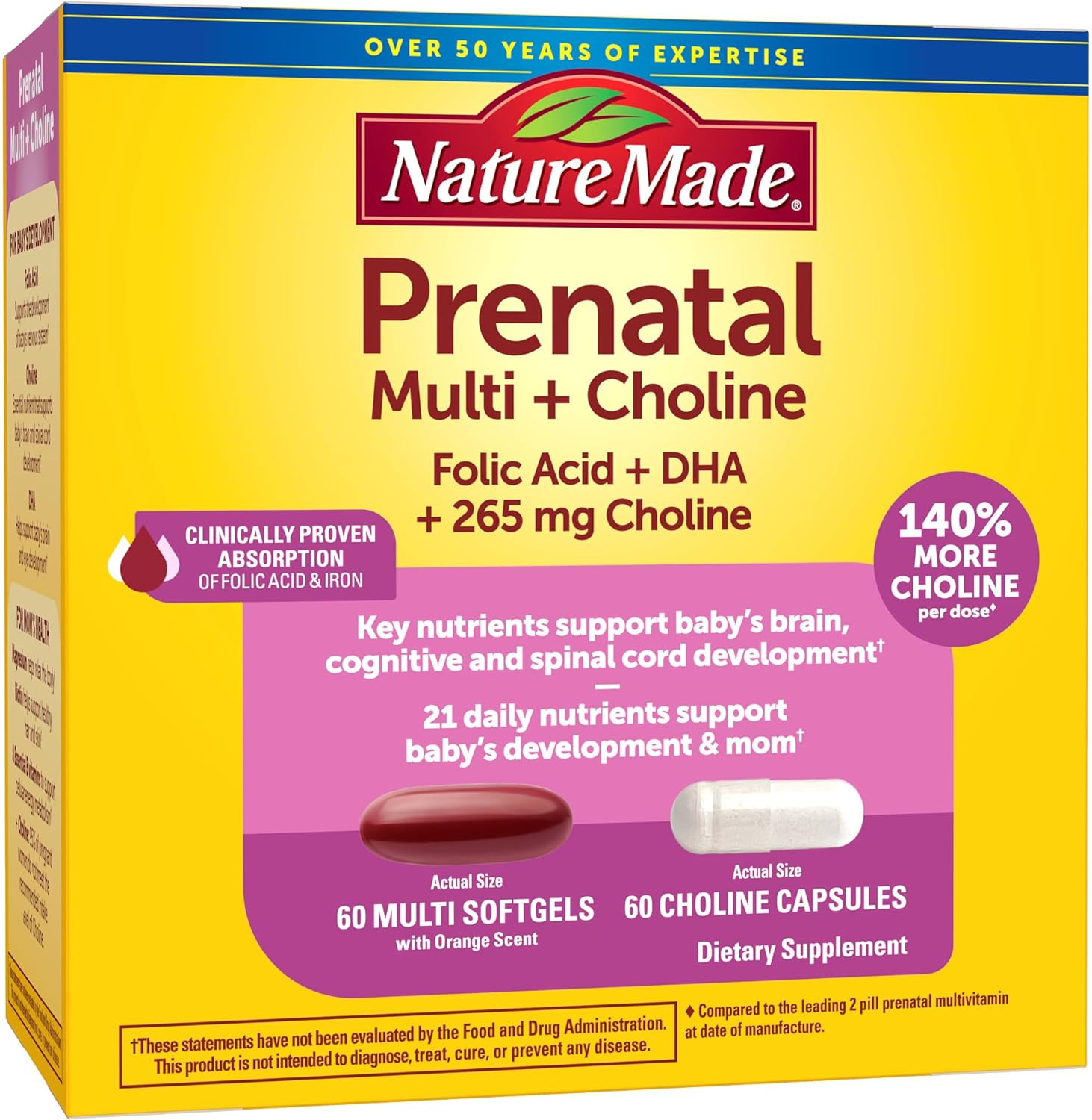 Nature Made Prenatal + DHA & Choline