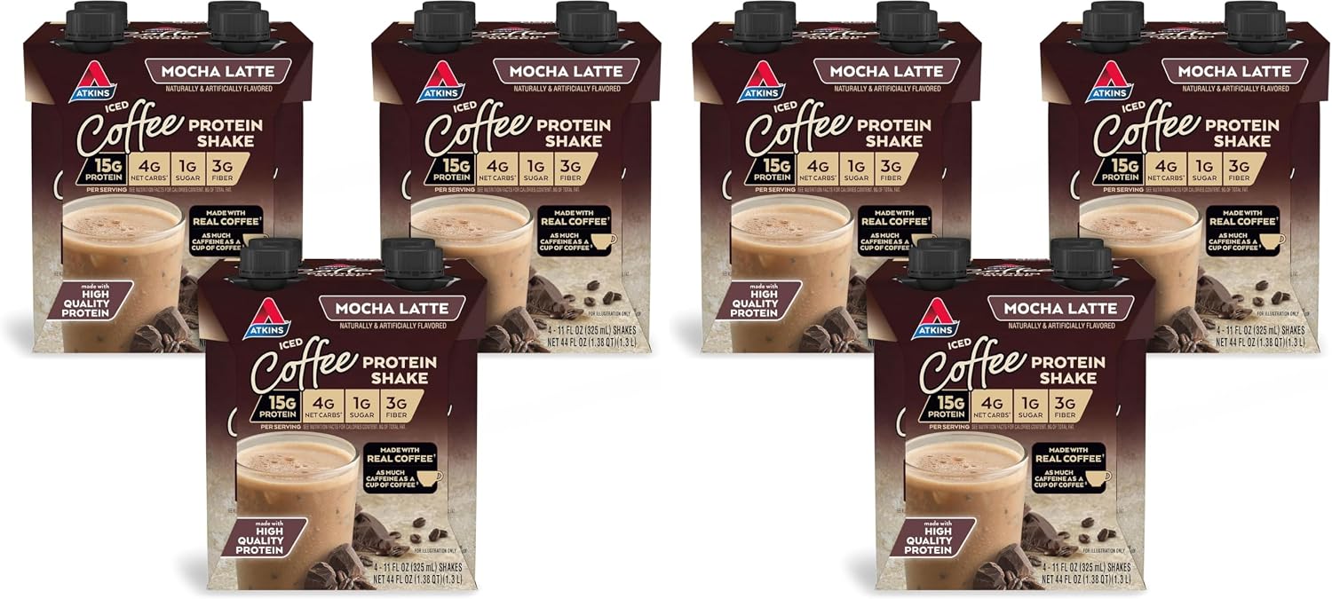 Atkins Mocha Latte Iced Coffee Protein Shake