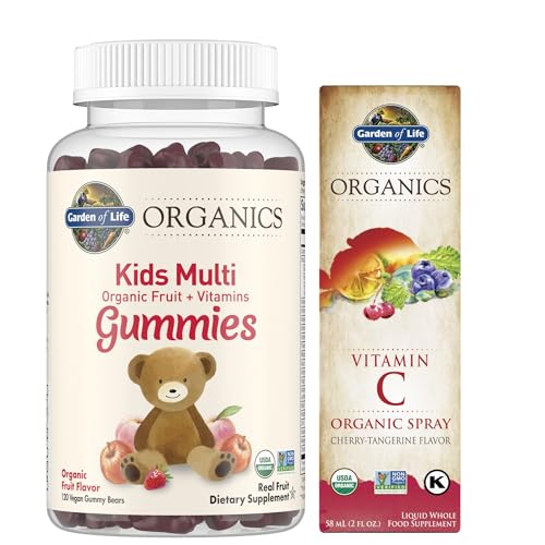 Garden of Life Organics Kids 120 Fruit Gummy + C Spray