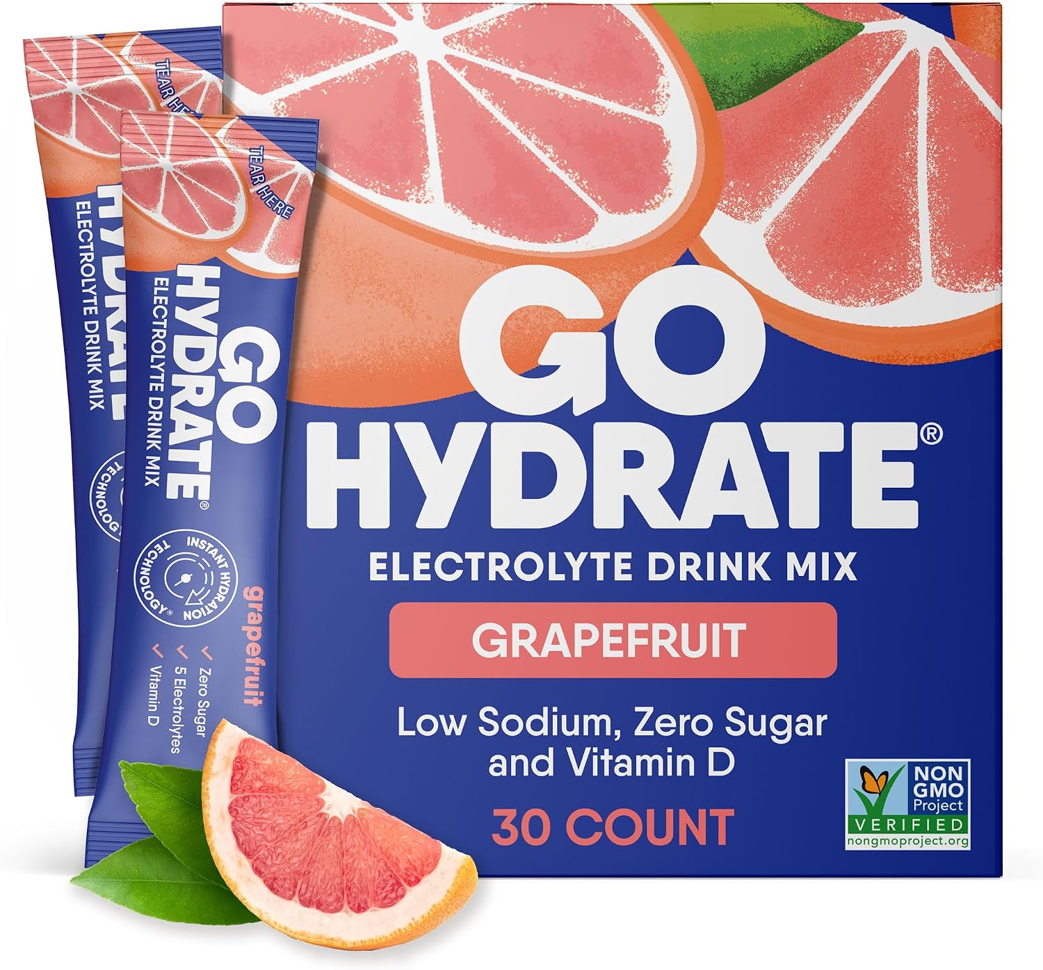 GoHydrate Low Sodium Electrolytes Powder - Grapefruit