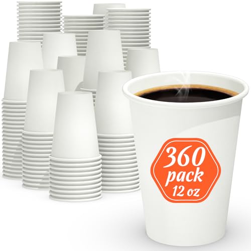 Dealusy 360 Count 12 oz Coffee Cups