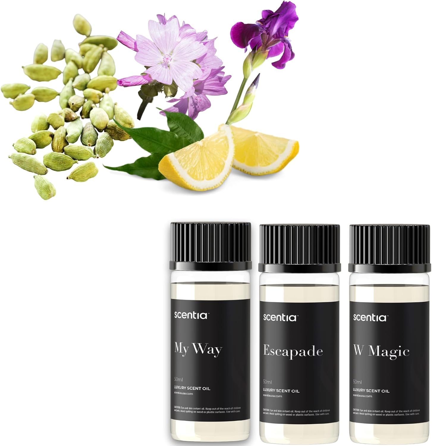 My Way Hotel Diffuser Oil | Aromatherapy Fragrances Inspired by 5-Star Hotels | Luxurious Scents Gift Box Set - 3 x 50ml Bottles Set - The 1 Hotel Miami Beach, W Magic