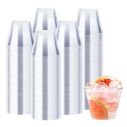 Clawsoff 9 oz Clear Plastic Cups