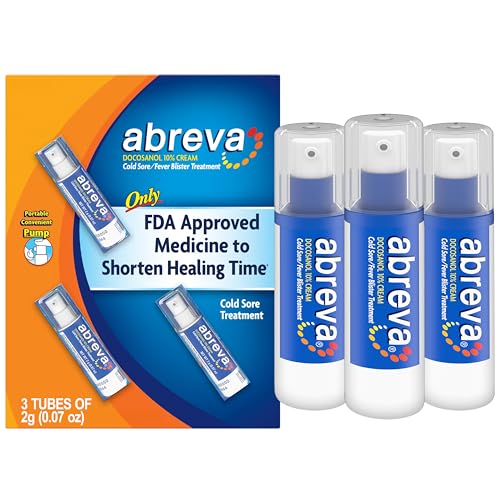 Abreva Docosanol 10% Cream Pump (3-pack)