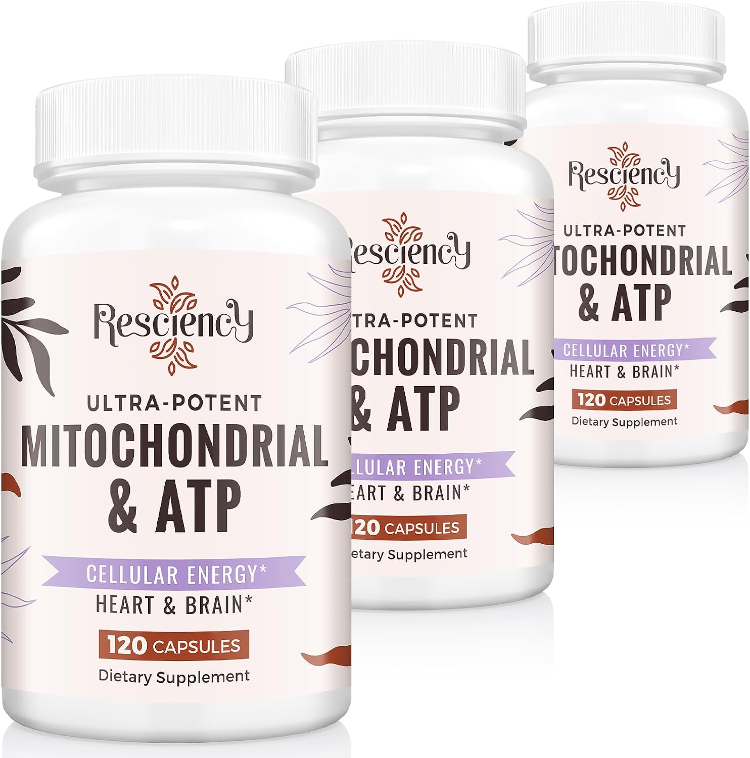 2326 MG Mitochondrial Supplements with ATP, Vitamins, CoQ10 & PQQ, More Effective Than Creatine HMB & Nitric Oxide, Energy, Endurance, Strength, Recovery & Muscle, Organic, 360 Capsules