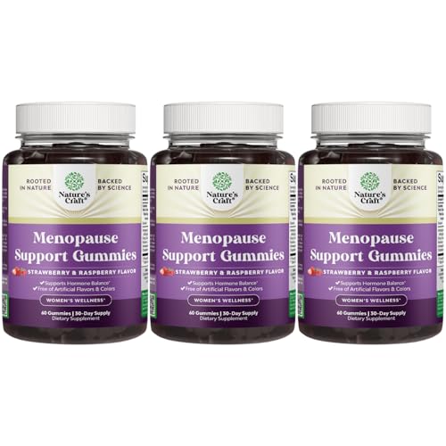 Womens Menopause Gummies with Dong Quai - Menopause Vitamins for Women with Ashwagandha - Holistic Support for Hot Flashes Night Sweats and Mood Swings - Pre & Post Supplements 60 Count - 3 Pack