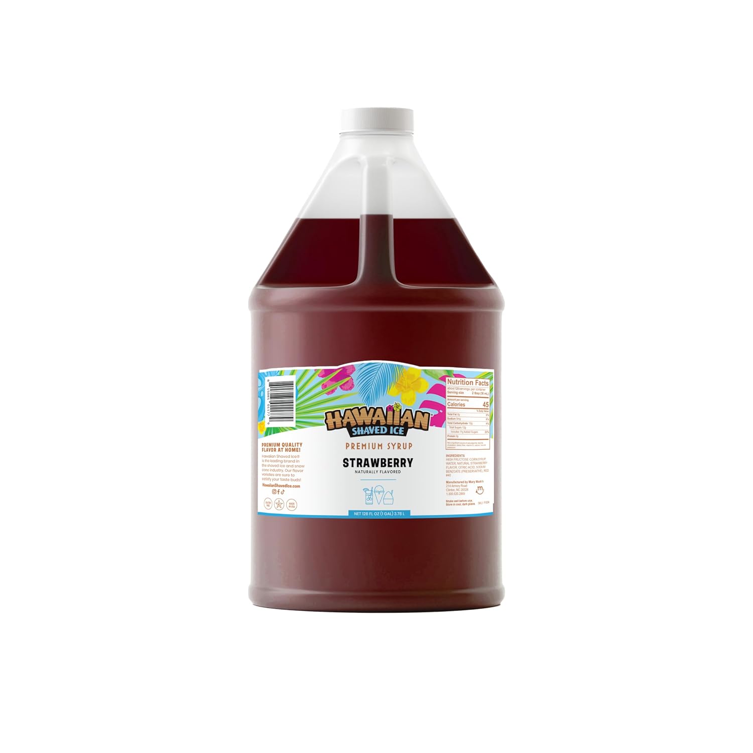 Hawaiian Shaved Ice Syrup Gallon
