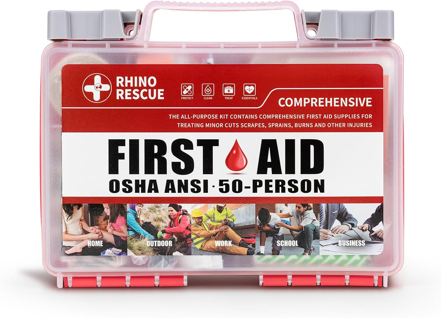 RHINO RESCUE 266 Piece First Aid Kit