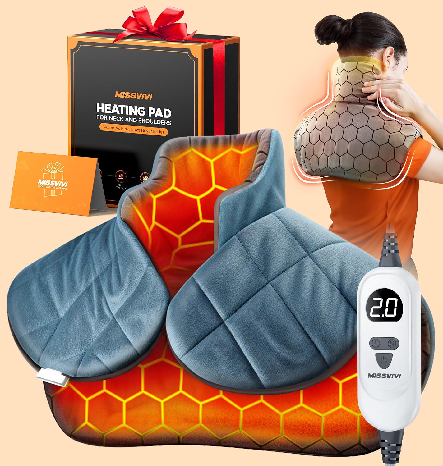 MISSVIVI Graphene-Infused Weighted Heating Pad