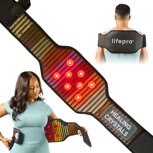 Lifepro Red Light Therapy Belt  Infrared Red Light Therapy for Body, Back Pain and Shoulder - 660nm & 850nm Near Infrared Heating Pad  Adjustable & Portable for Wellness & Relaxation