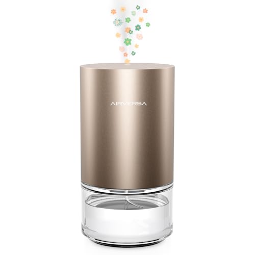 Essential Oil Diffuser Waterless Aromatherapy Diffusers for Home Large Room, Bedroom, Car, Office, Desk, Battery Operated, Small Diffuser for Pure Scent, 100mL Capacity, AN9 (Desert Titanium)