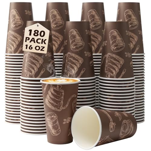 Huifany 16 oz Paper Cups