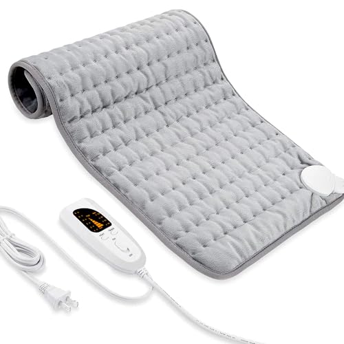 VIBOOS Electric Heating Pad for Back Pain Relief