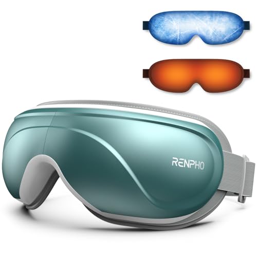 RENPHO Eyeris 2 Eye Massager with Heat and Cooling, Birthday Gifts for Mom Dad Women Men Heated Eye Mask for Reduce Strain Improve Sleep
