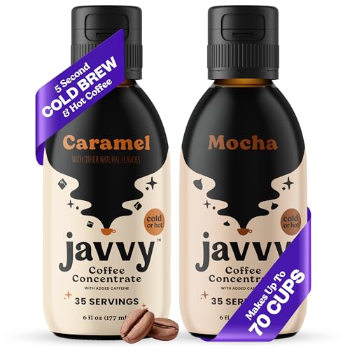 Coffee Concentrate Bundles - Cold Brew Coffee, Perfect for Hot or Iced Instant Coffees, Hot Drinks, Cold Brew Concentrate - Caramel & Mocha