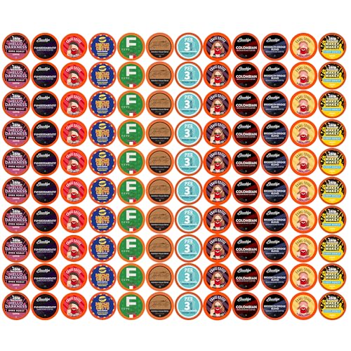 Coffee Pod Variety Packs All Roasts Sampler, Assorted, Compatible with 2.0 K-Cup Brewers, Variety Pack, 120 Count (Pack of 1)