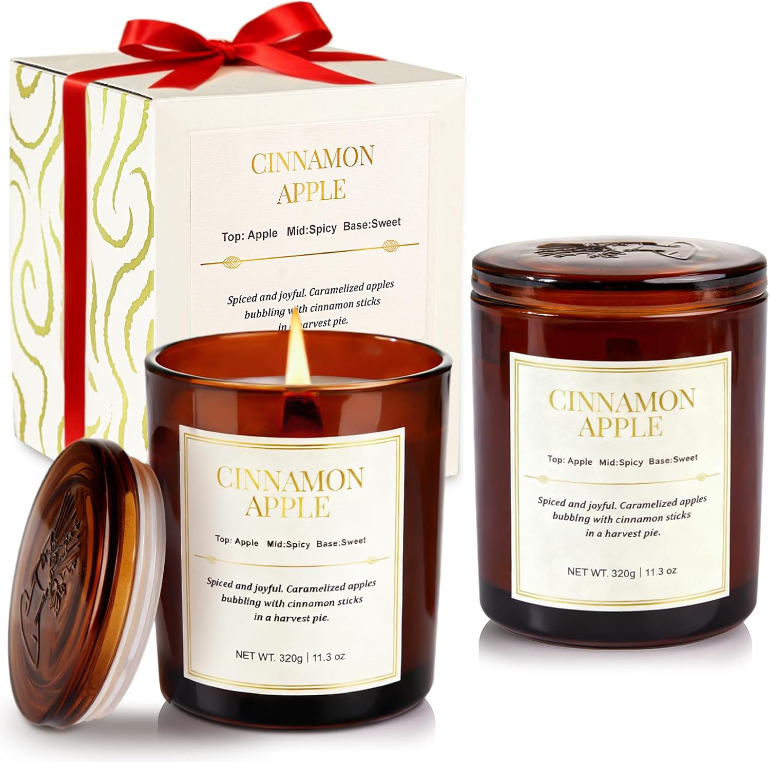 CJVIUS Holiday Candle Gift Set